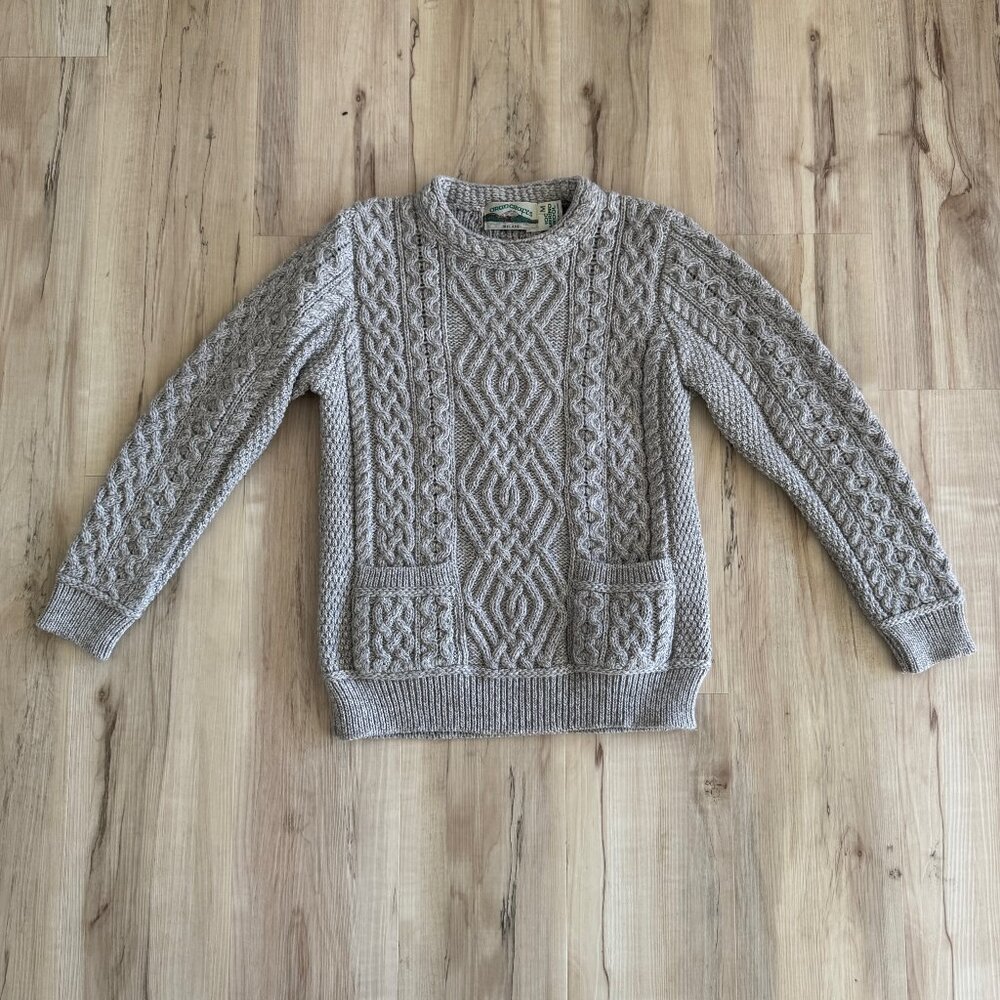Aran Crafts Irish Merino Wool Sweater, Size M